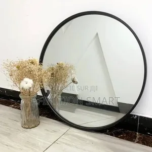 Miroir Rond Noir