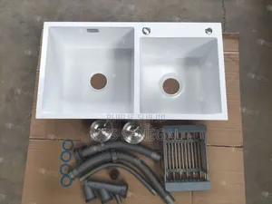 Évier Cuisine Complète 2 Cuve Blanc