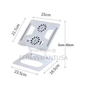 Rotatif À 360 Deux Ventilateurs, Rehausseur Pliable Pour Pc Portable