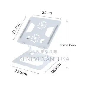 Rotatif À 360 Deux Ventilateurs, Rehausseur Pliable Pour Pc Portable