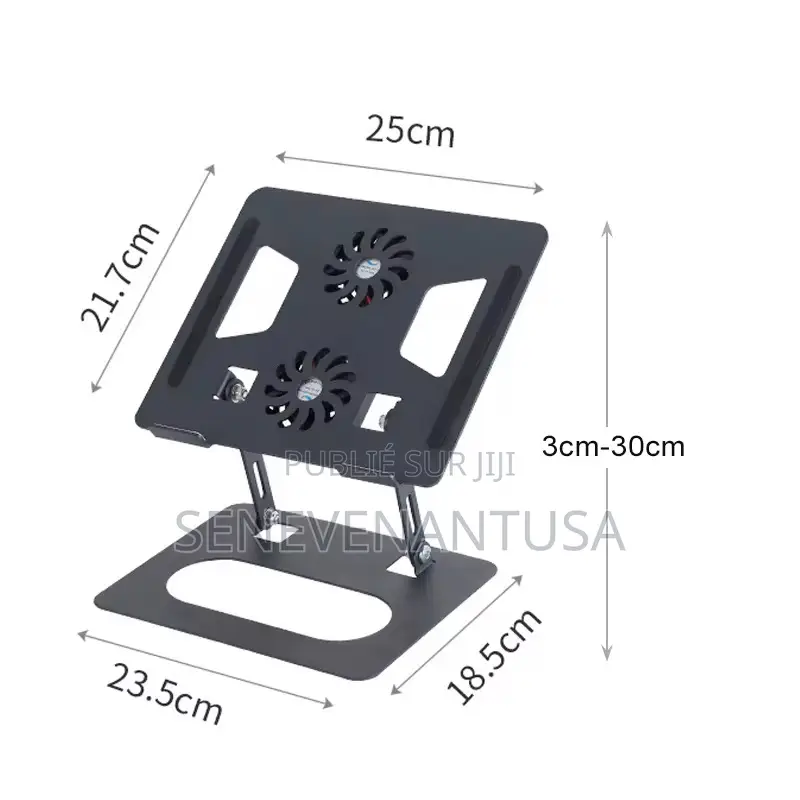 Rotatif À 360 Deux Ventilateurs, Rehausseur Pliable Pour Pc Portable