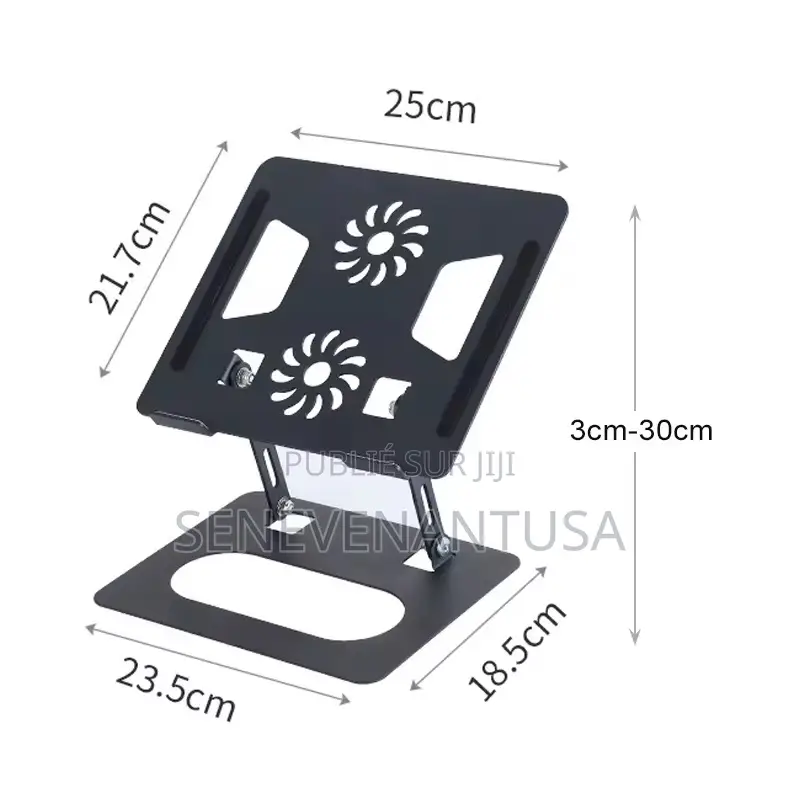 Rotatif À 360 Deux Ventilateurs, Rehausseur Pliable Pour Pc Portable