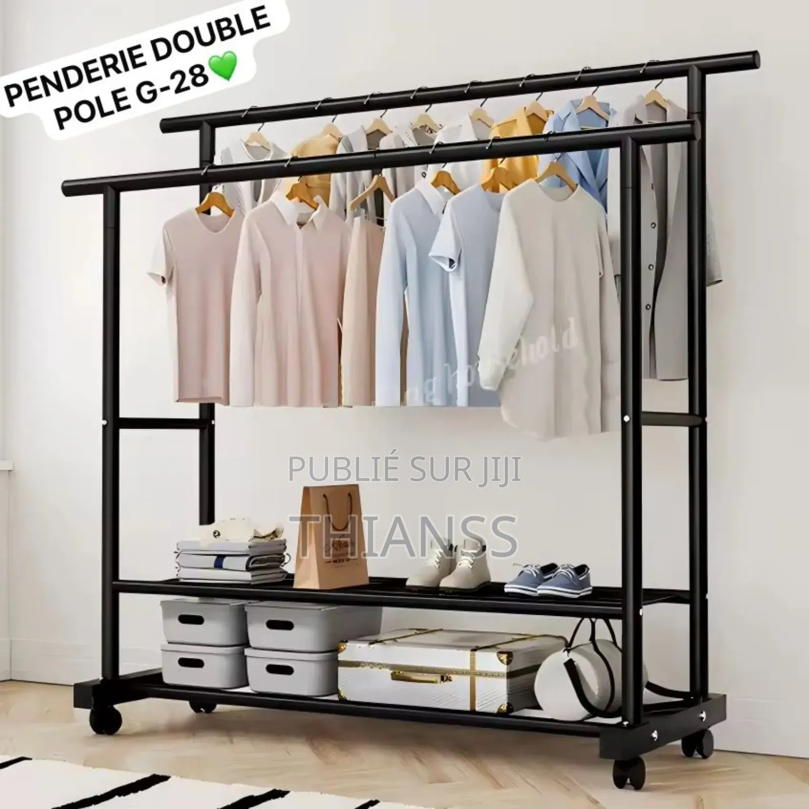 Penderie Double Barre Pôle G