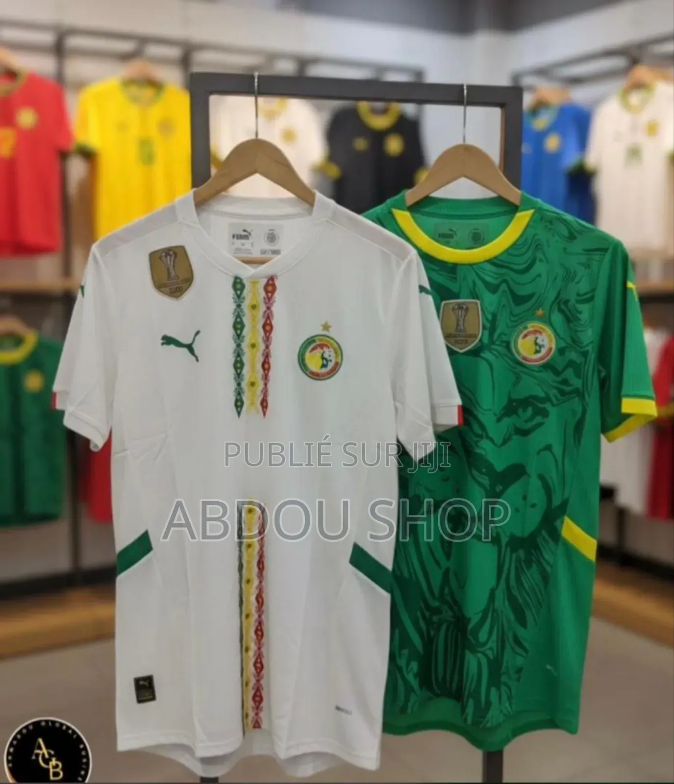 Maillots Sénégal Authentique Avec Badge Can Maroc 2025