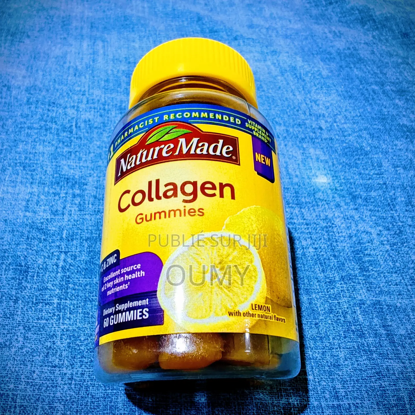 Collagène Gummies Vitamine C Zinc 60 Gummies