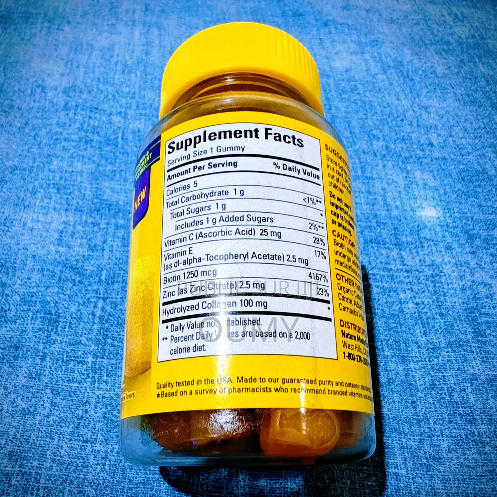 Collagène Gummies Vitamine C Zinc 60 Gummies