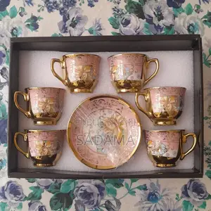 Ensemble 6 Tasses Et Soucoupes en Céramique