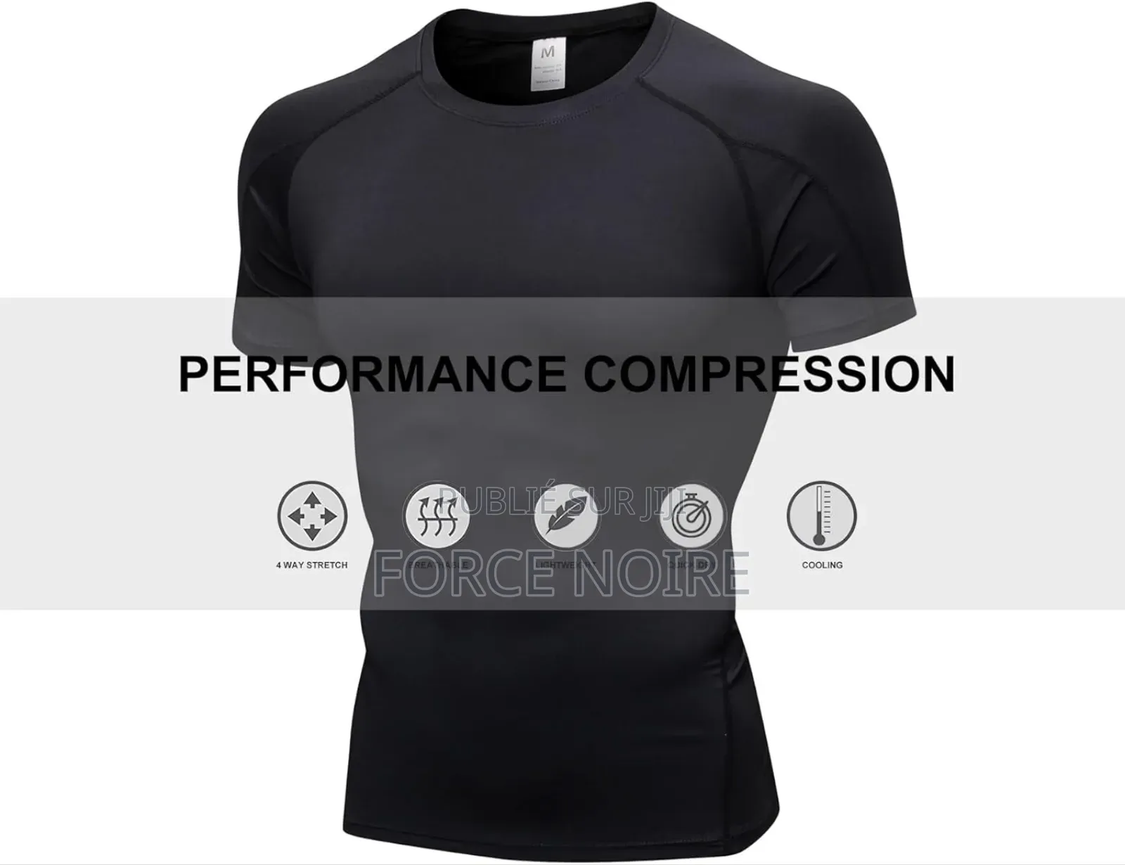 T-shirt Compression Pour Musculation, Fitness