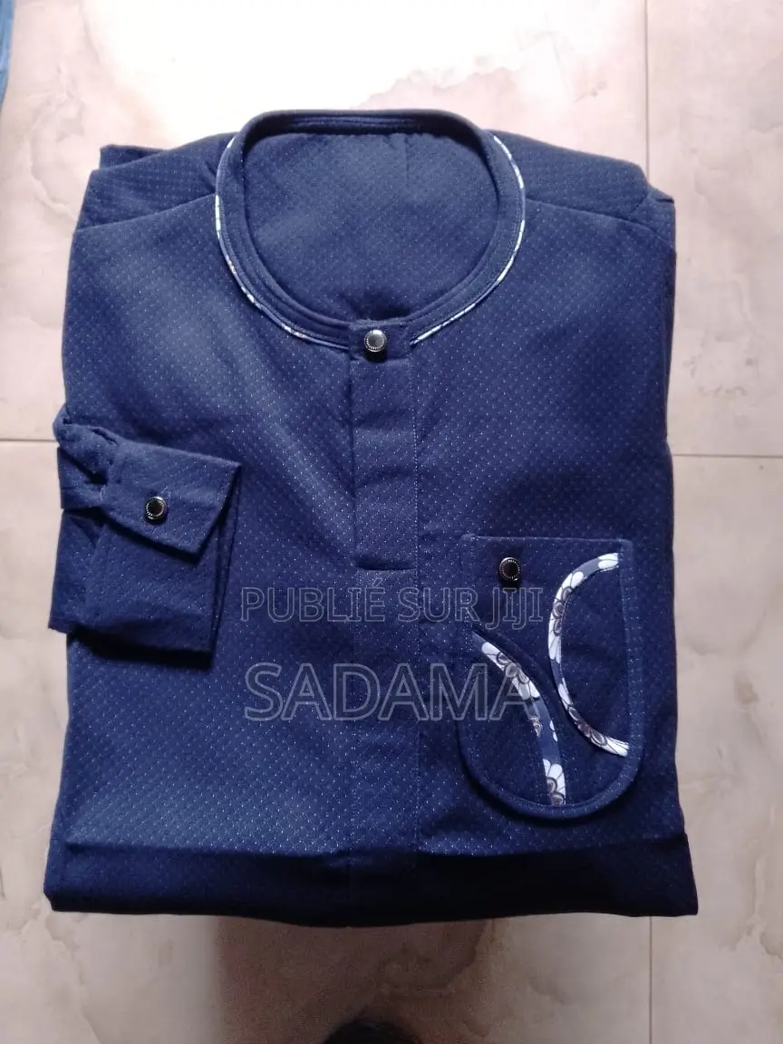 Ensemble Costume Africain Homme – Boubou Bleu