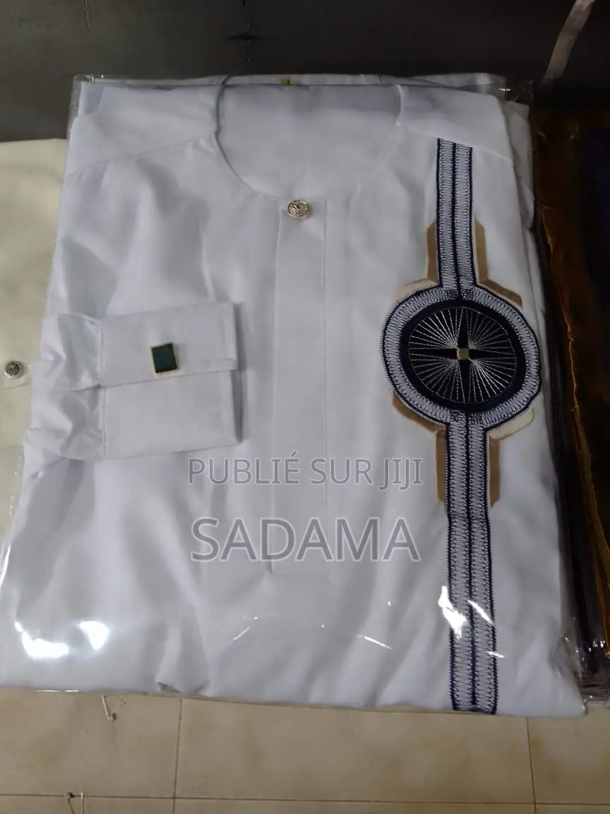 Ensemble Costume Africain Homme – Boubou Bleu