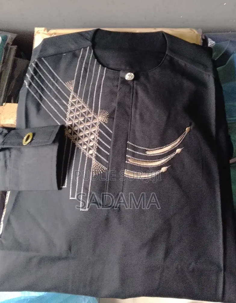 Ensemble Costume Africain Homme – Boubou Bleu