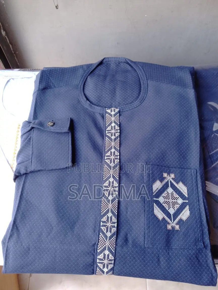 Ensemble Costume Africain Homme – Boubou Bleu