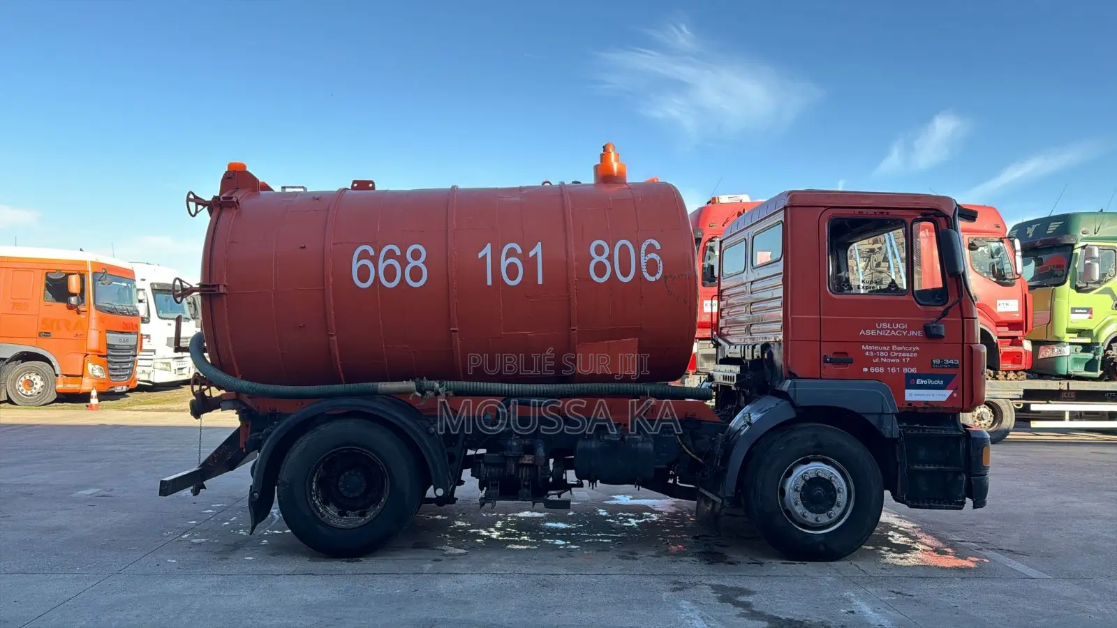 Camion Hydrocureur Man