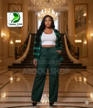 Ensemble Chemise Pantalons Cargo Pour Femme Disponible