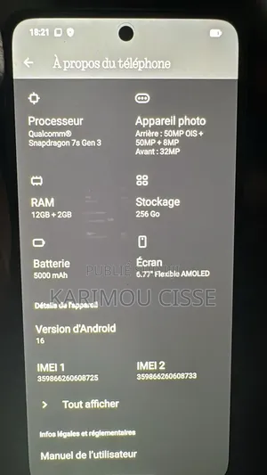 New Nothing Phone 3a 256 GB Blue