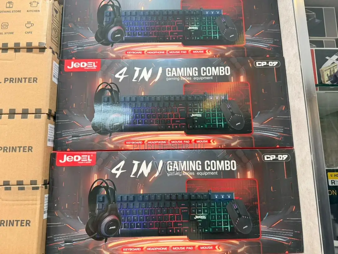 Pack Gamer Clavier Souris Tapis Casque