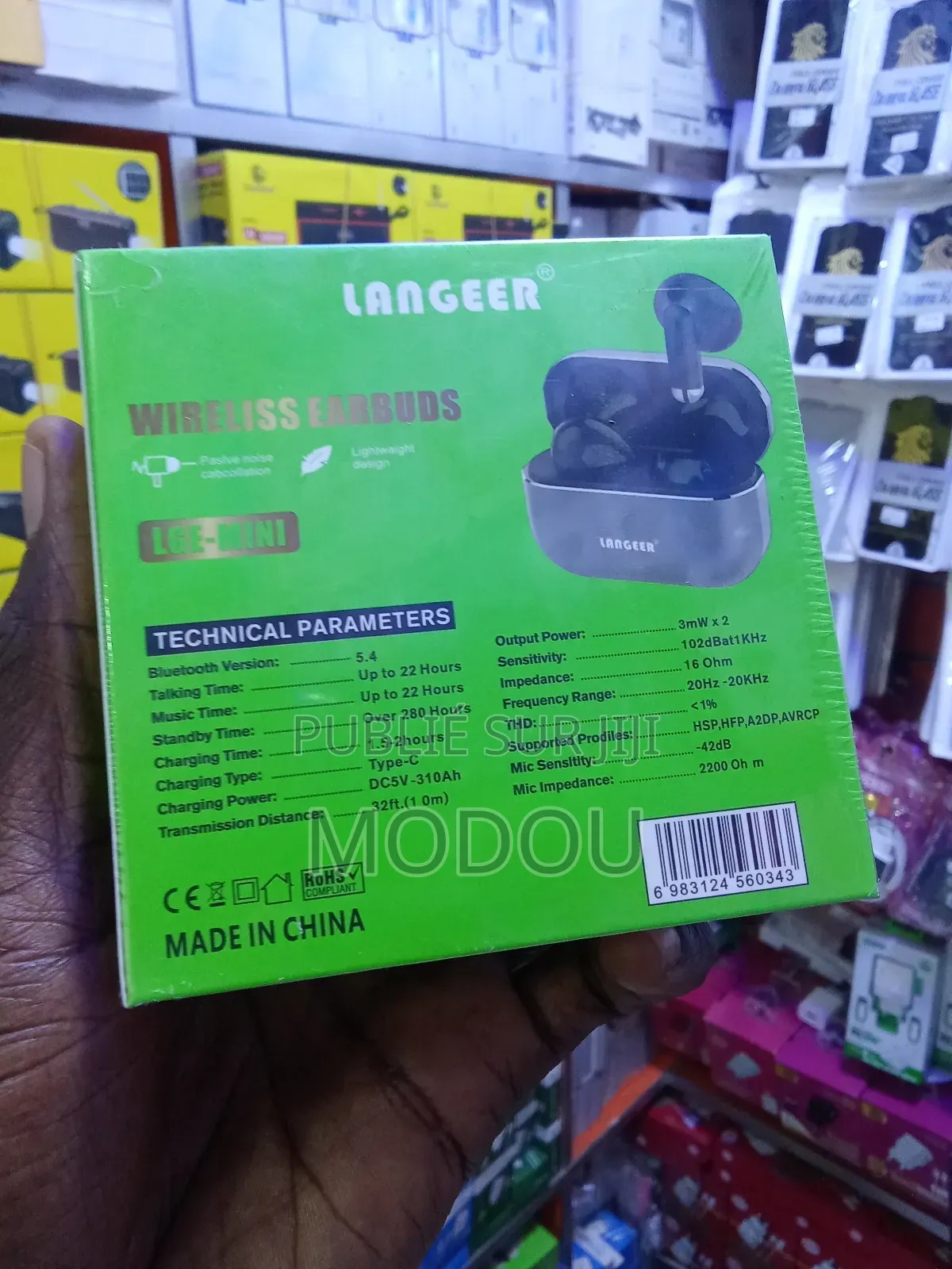 Écouteur Bluetooth Langeer Metal TWS Wireless Original