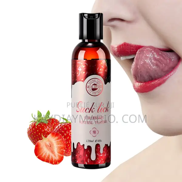 Lubrifiant Comestible Chocolat Et Divers Gout Strawberry