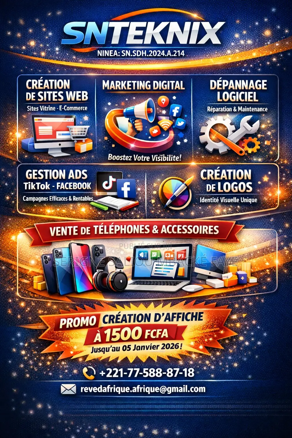 Création De Site Web Professionnel E-Commerce – Seo Inclus |