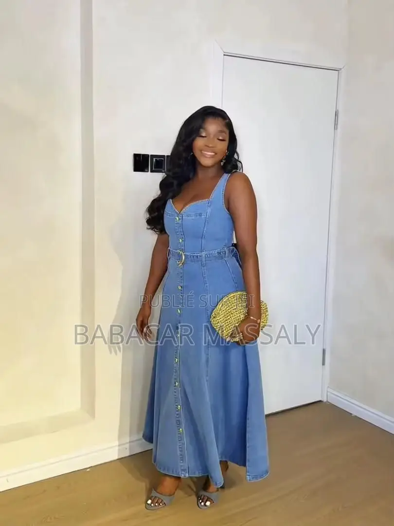 Robe Jeans Avec Ceinture