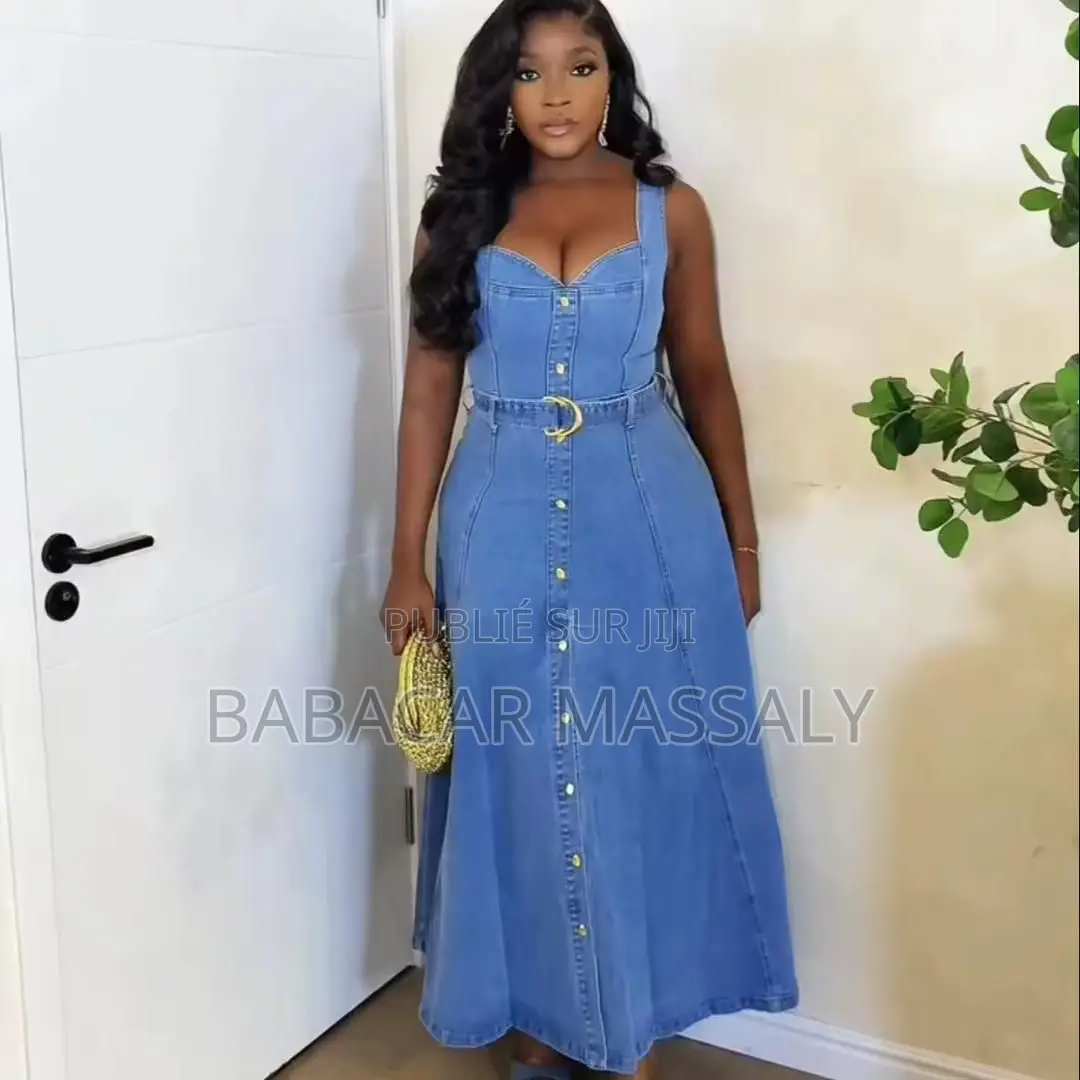 Robe Jeans Avec Ceinture