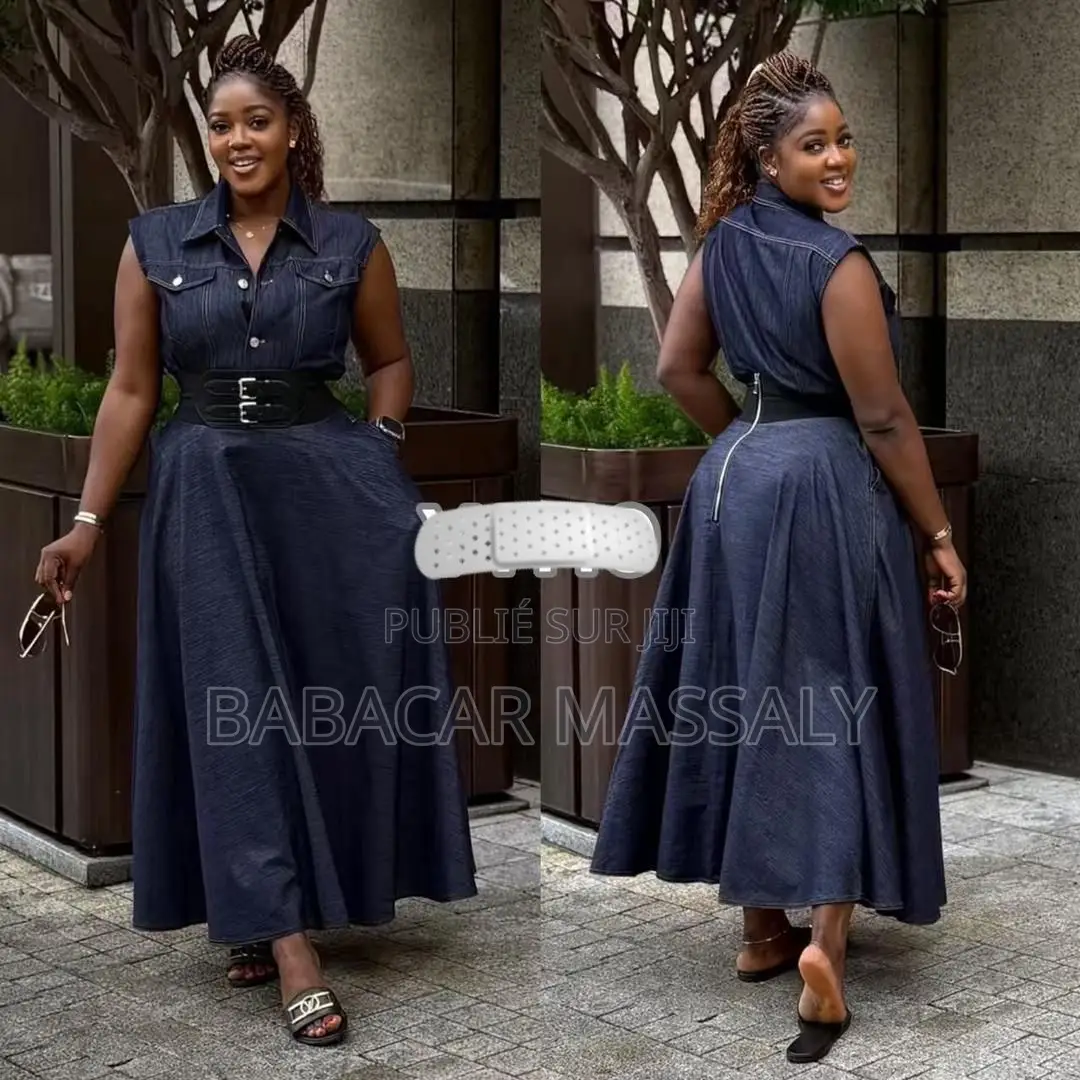 Robe Jeans Avec Ceinture