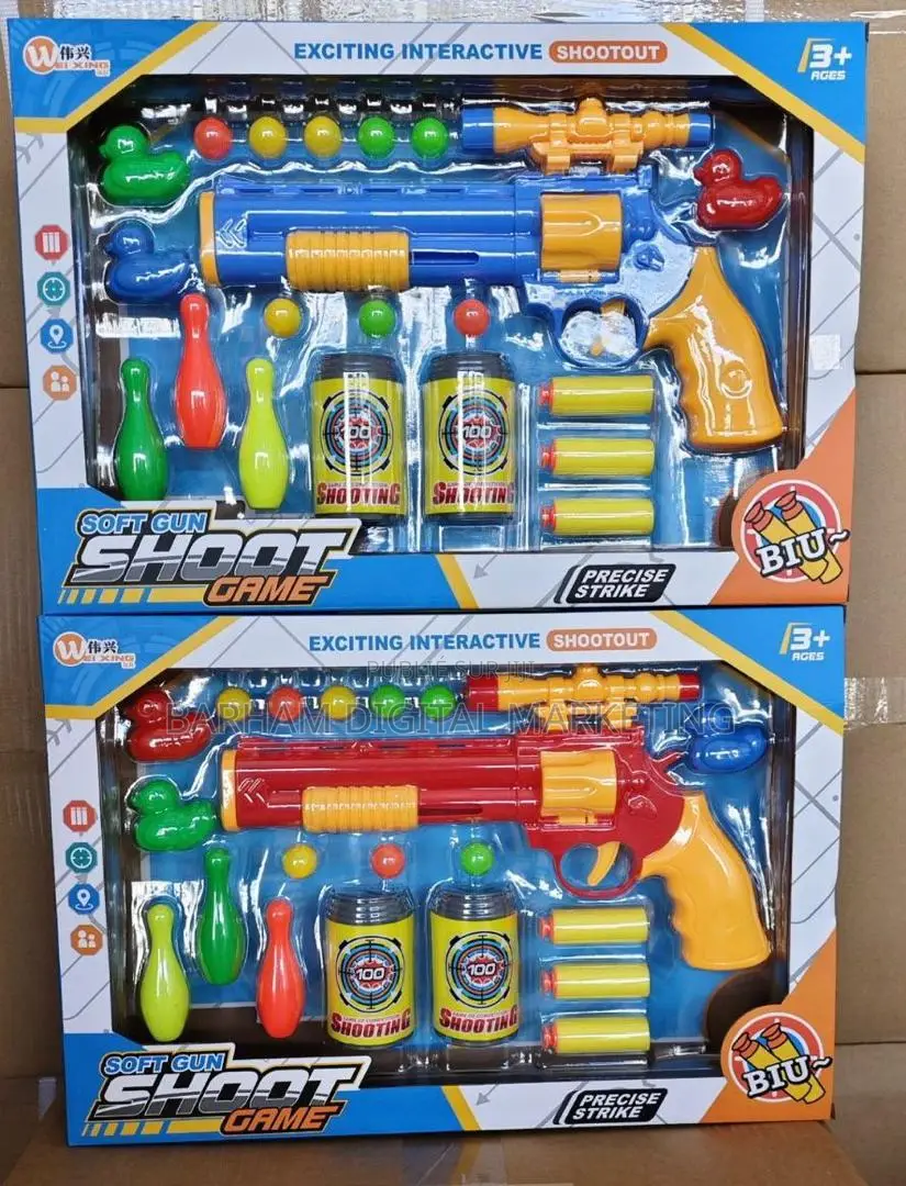 Pistolet À Balles Pour Enfant – Jouet Amusant Sûr