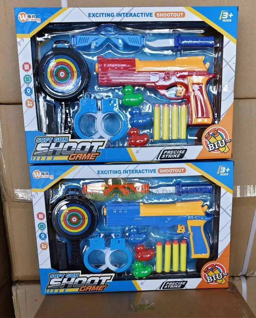 Pistolet À Balles Pour Enfant – Jouet Amusant Sûr