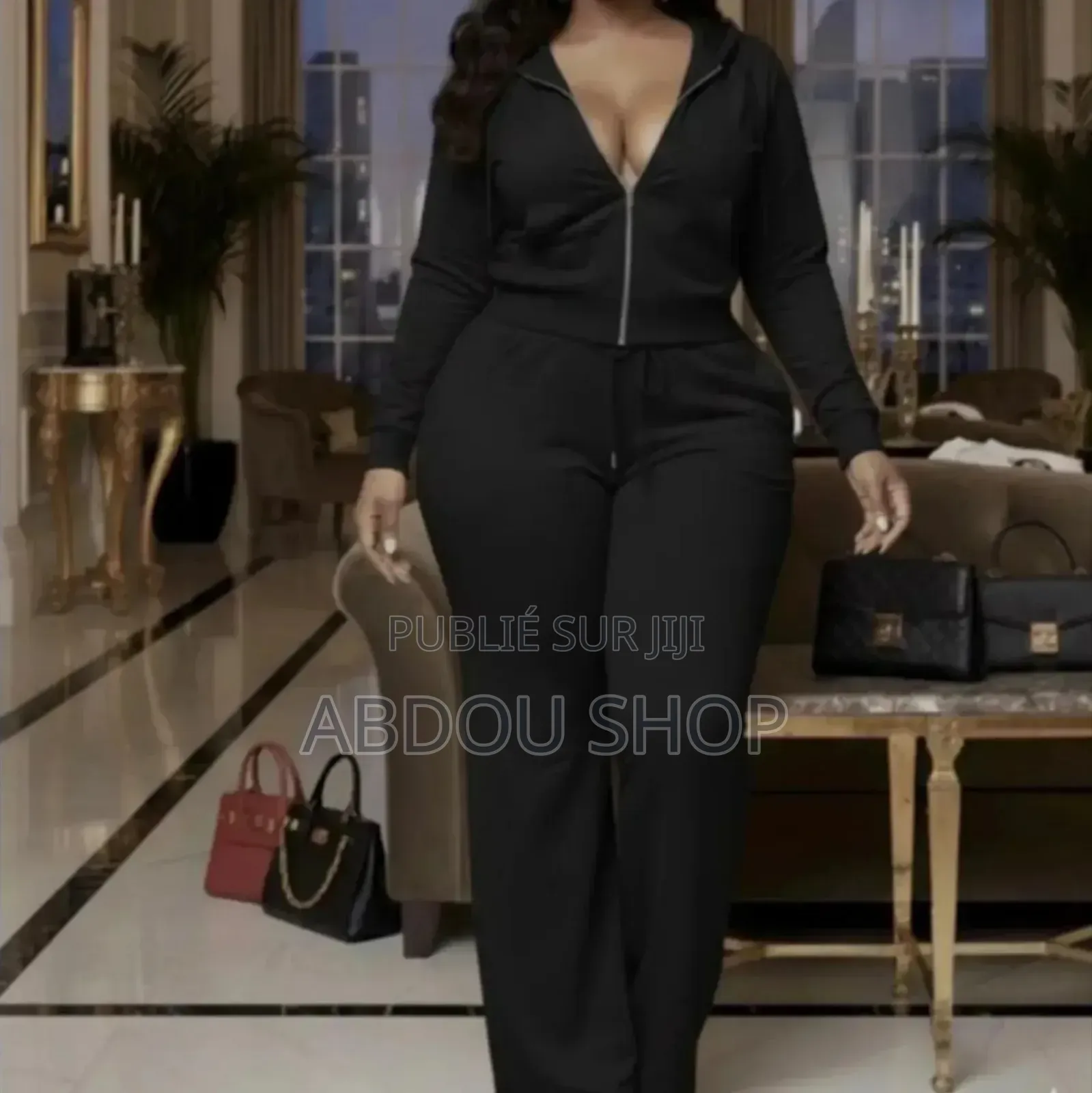 Ensemble Blouson Bas Larges Pour Femme Disponible