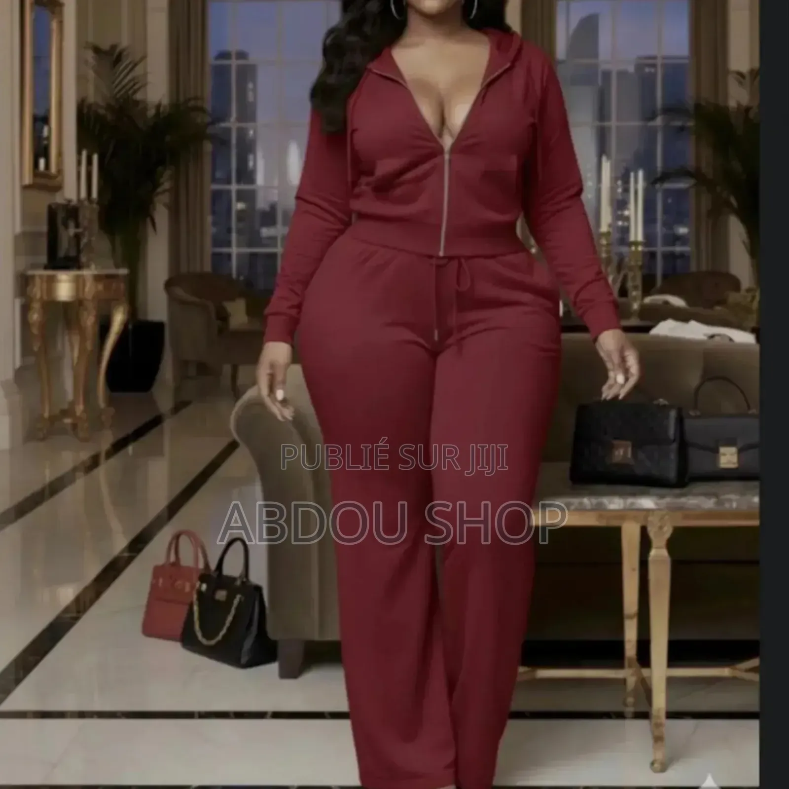 Ensemble Blouson Bas Larges Pour Femme Disponible