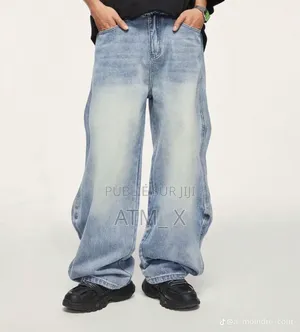 Pantalon Jean Baggy Maninfinity Bleu