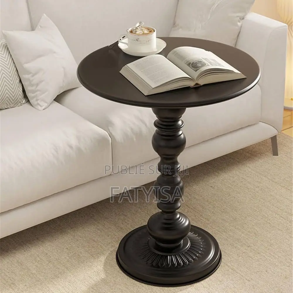 Table d'Appoint Ronde Martini, en Fer Forg