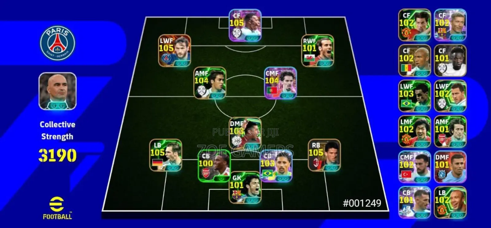 Compte Efootball Puissance 3190 Avec Blitz Curler Très Efficace