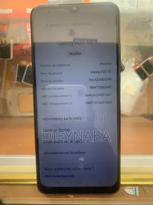 New Samsung Galaxy A22 128 GB Black