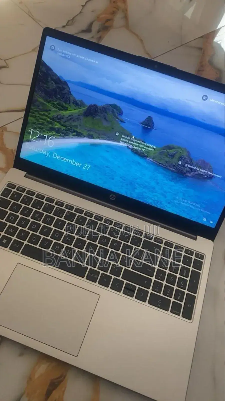 New Ordinateur Portable HP 255 8GB AMD Ryzen 7 SSD 512GB