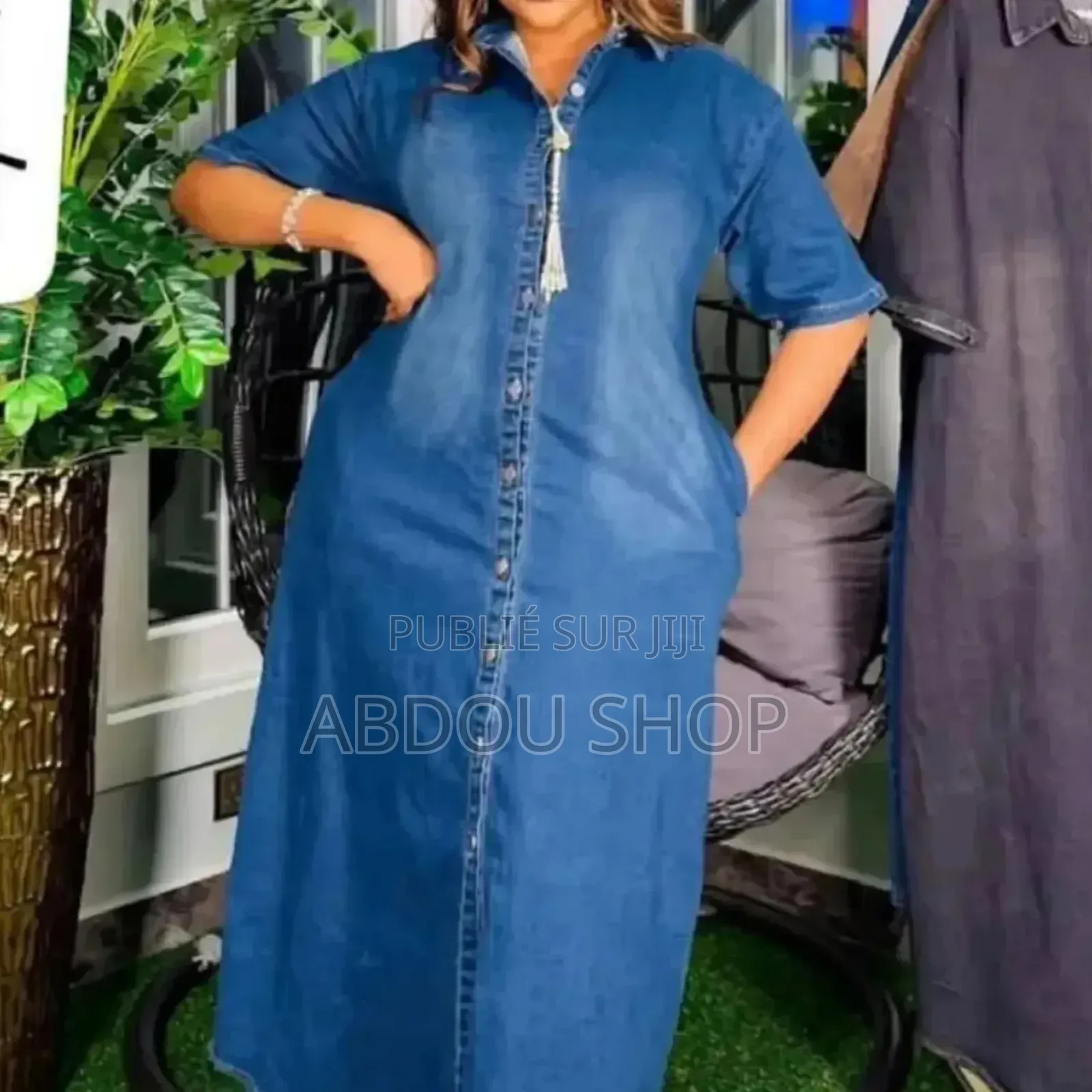 Robe Longue Chemise Jeans Disponible