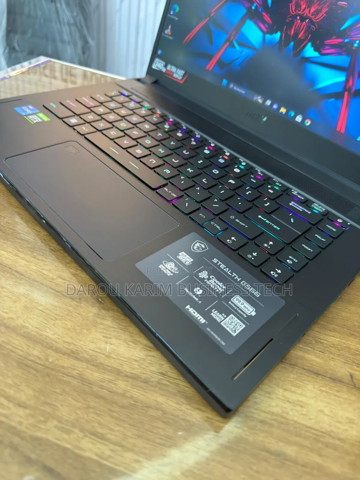 New MSI GS66 Stealth 12UHS 16GB Intel Core I7 SSD 512GB