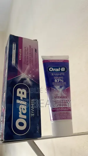 Oral B Dentifrice 3d White Vitalize 75ml, Élimine Jusqu'à 87% Taches