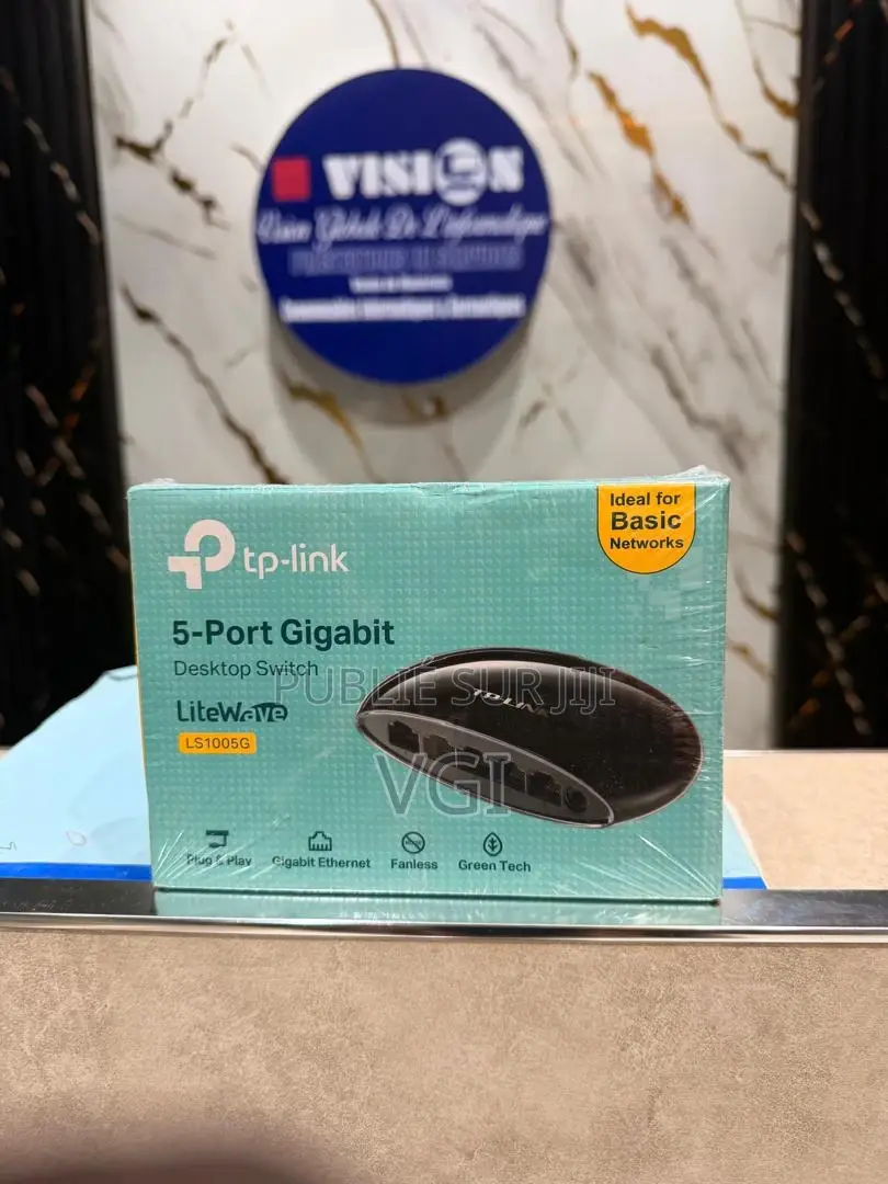 Tp-Link Tl-Sg1005p Switch De Bureau 5 Ports Gigabit