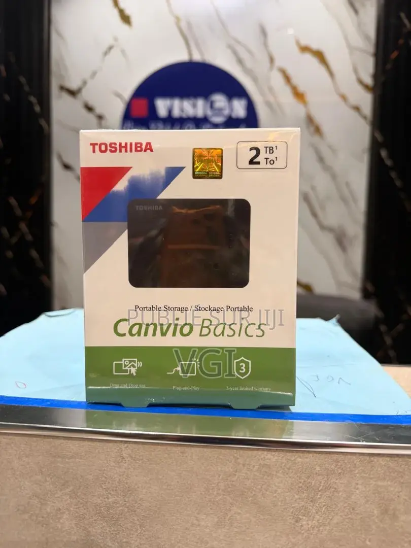 Disque Dur Externe Toshiba 2 Tera 2.5′′ Usb 3.0 Canvio Basics 2