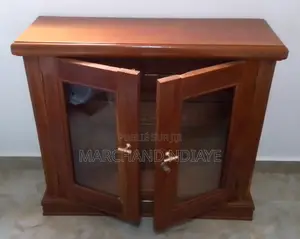 Commode en Bois Et Verre