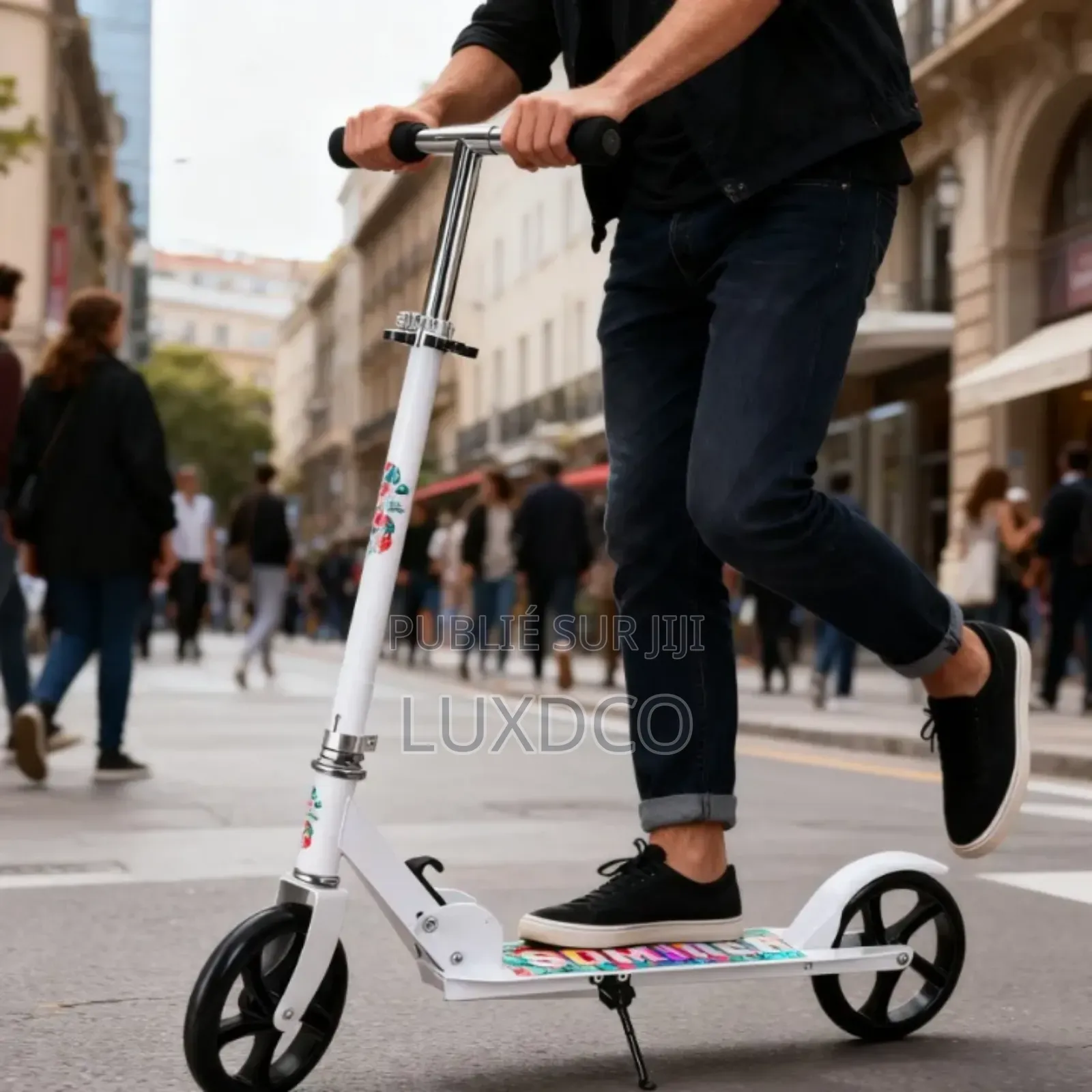 Trottinette Pliable en Acier Carbone