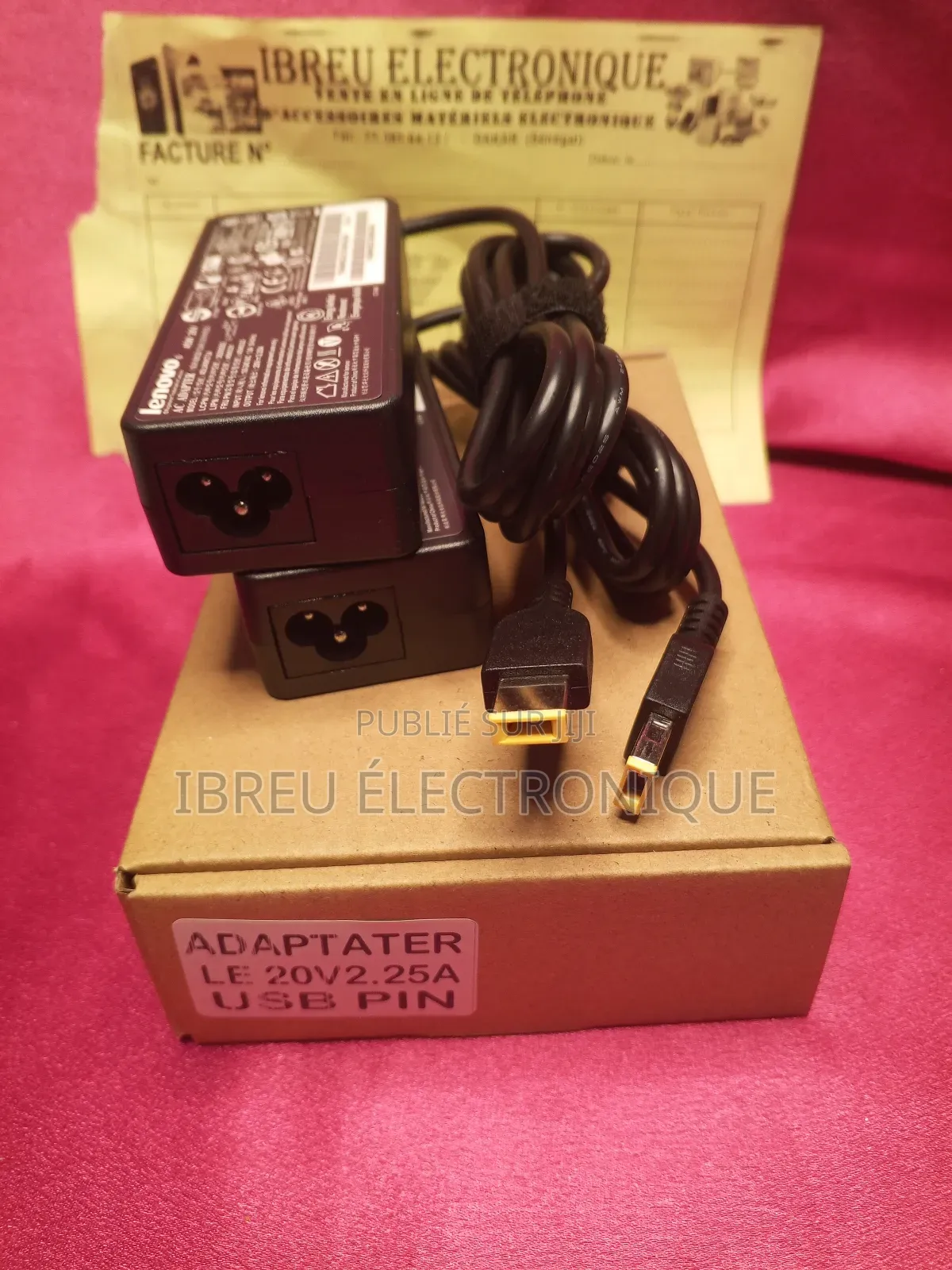 Chargeur Adaptateur Secteur Pour Pc Portable Lenovo