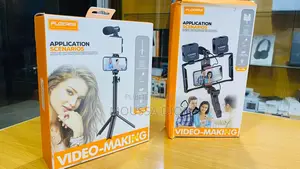 Kit Vidéo Smartphone 5-en-1double Led + Micro + Poignée Stabilisateur