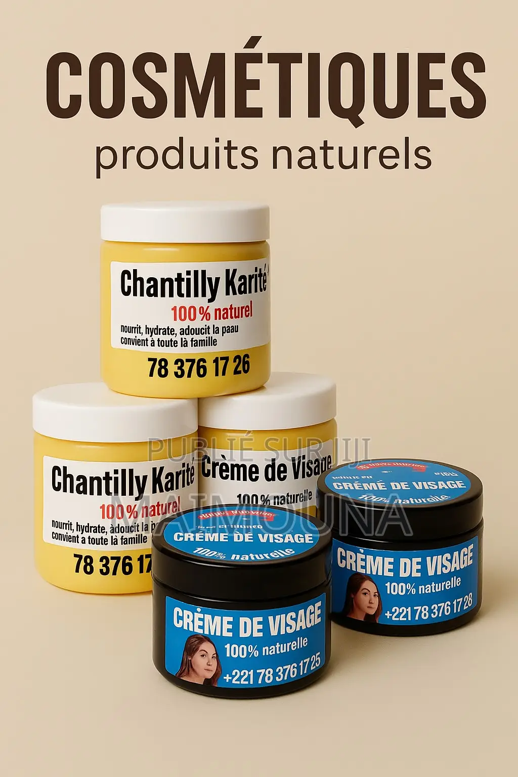 Chantilly Karité Naturel/ Crème De Visage
