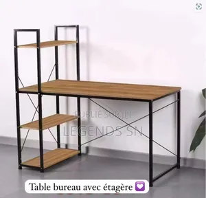 Table Bureau Avec Étagère
