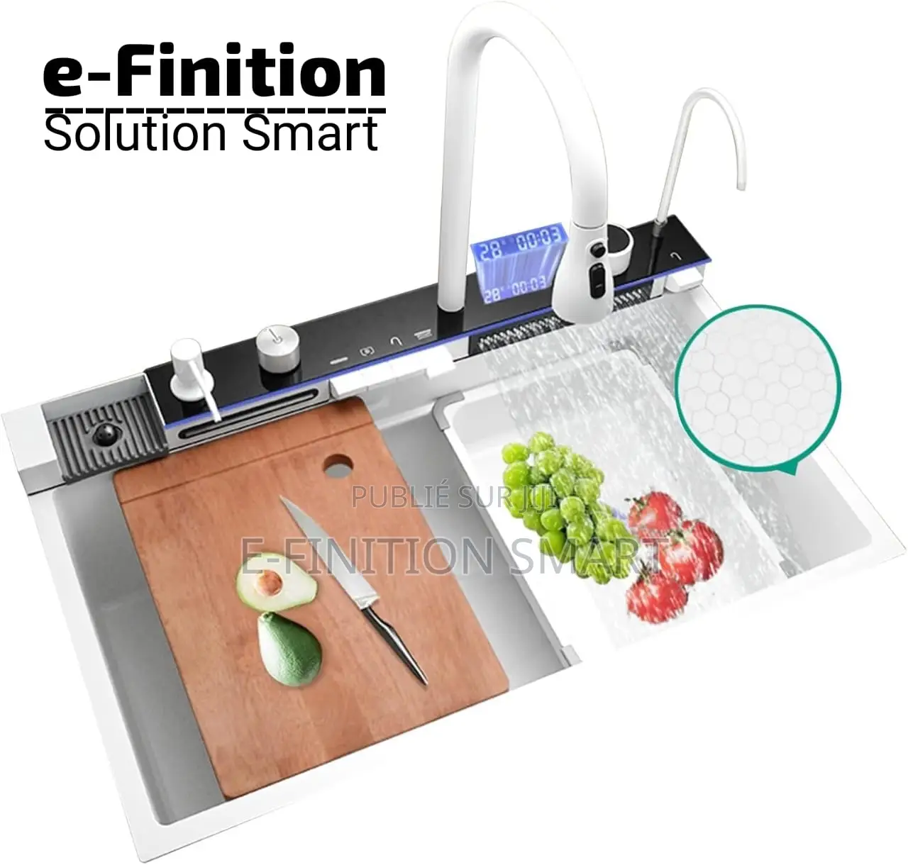 Évier Multifonctions Blanc