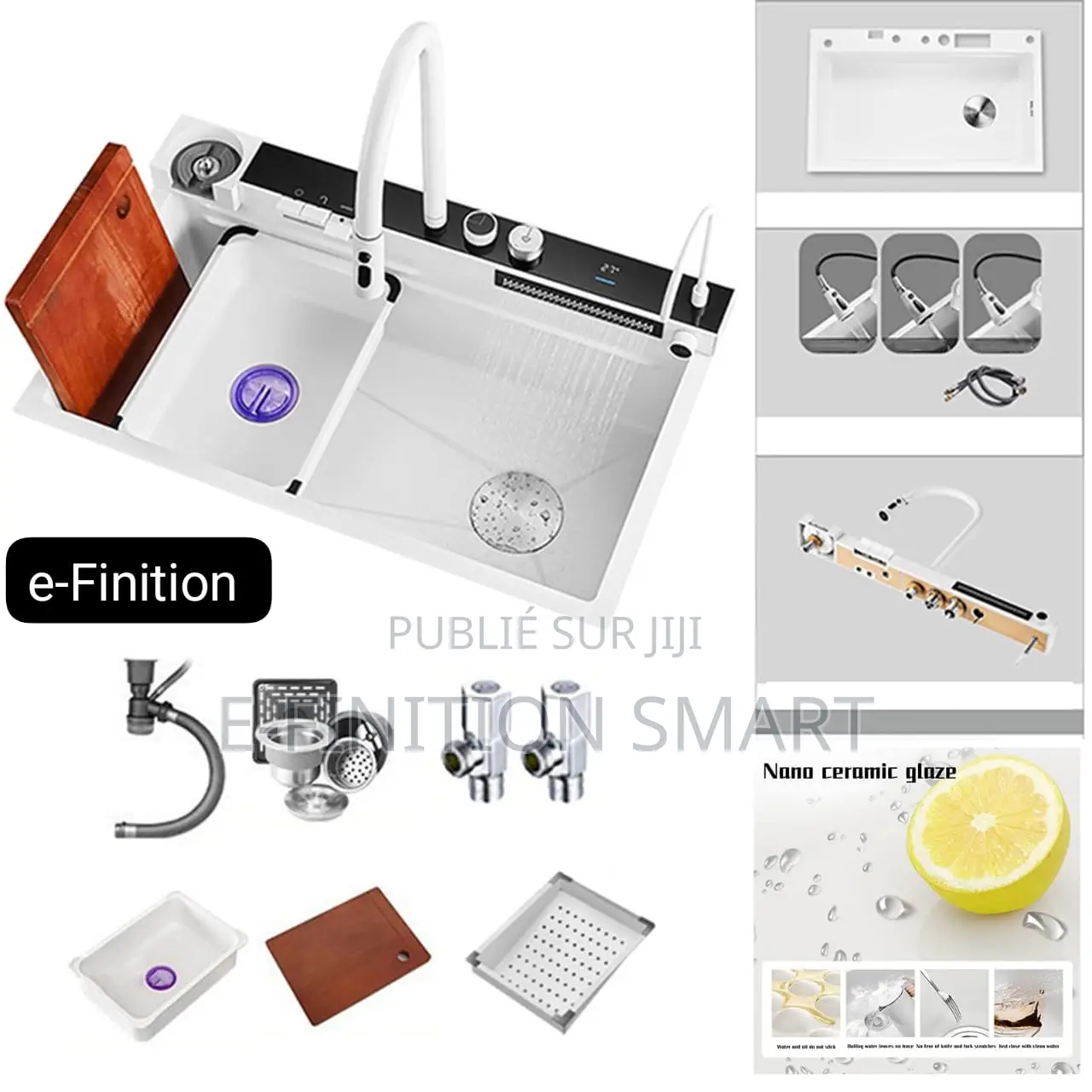 Évier Multifonctions Blanc