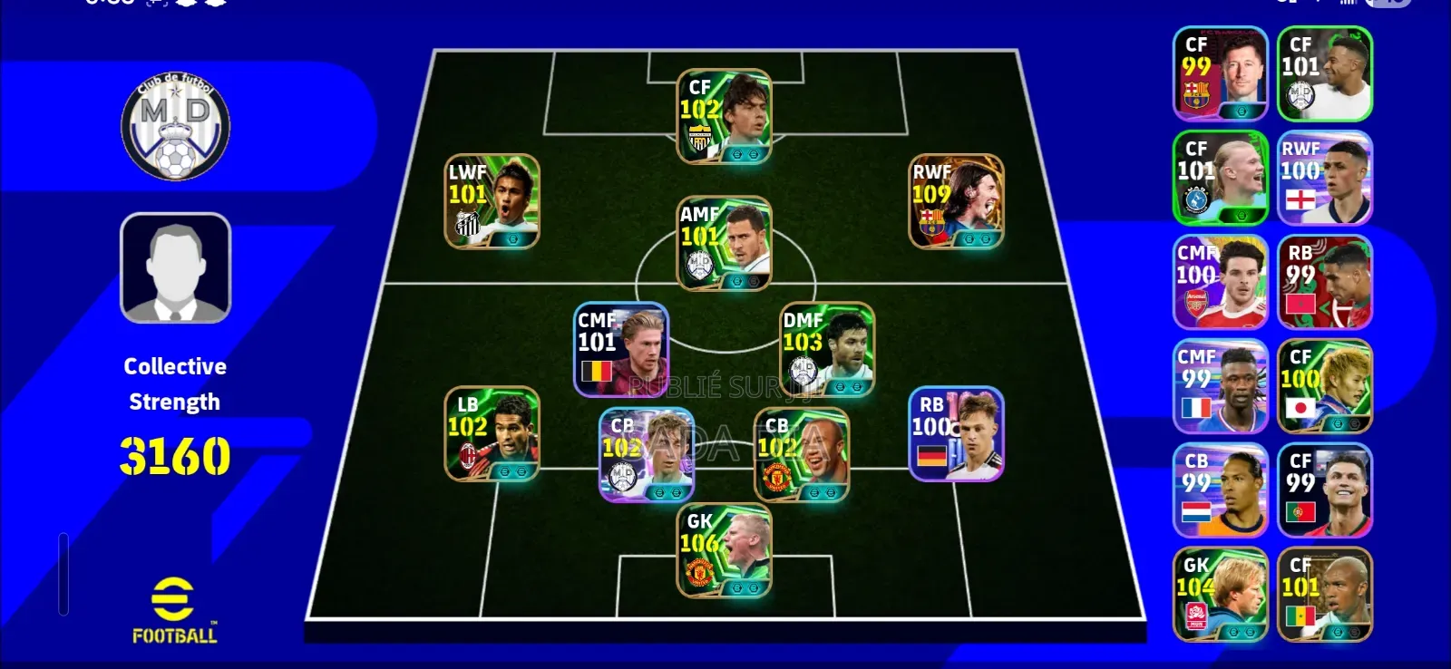 Compte Efootball A Vendre Ou Echanger