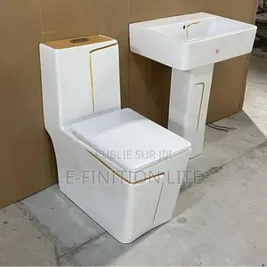 Sanitaire Modèle Sofia Blanc Doré